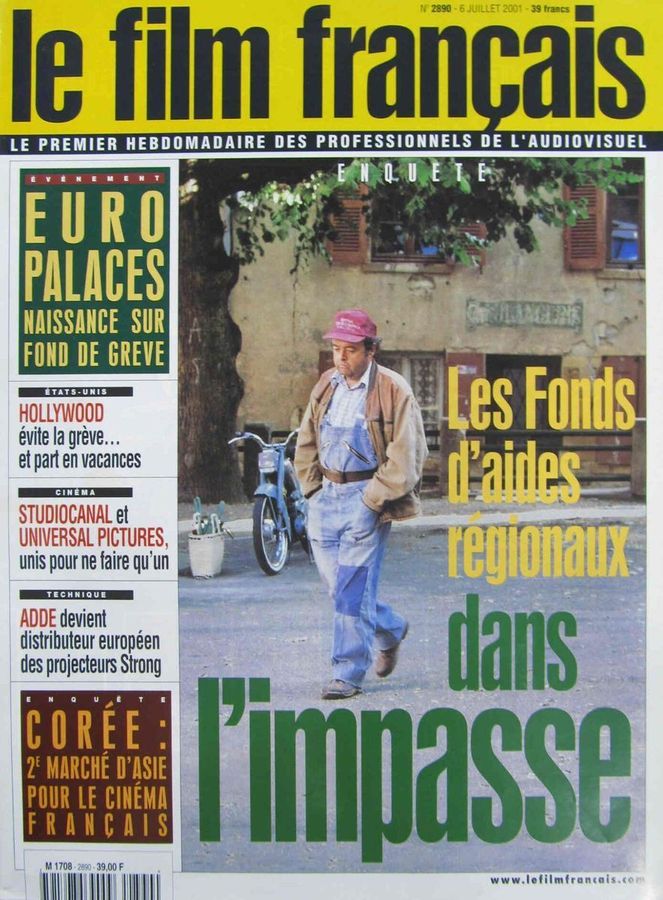 FILM FRANCAIS | LE magazine side cover Issue 2890 6 July 2001