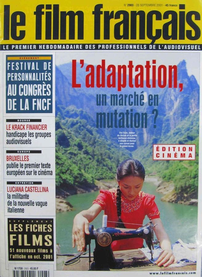 FILM FRANCAIS | LE magazine side cover Issue 2903 28 September 2001