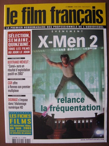 FILM FRANCAIS | LE magazine side cover Issue 2989/2990 9 May 2003