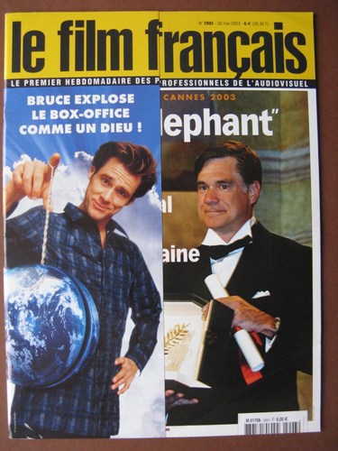 FILM FRANCAIS | LE magazine side cover Issue 2993 30 May 2003