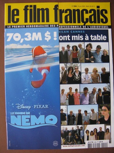 FILM FRANCAIS | LE magazine side cover Issue 2994 6 June 2003