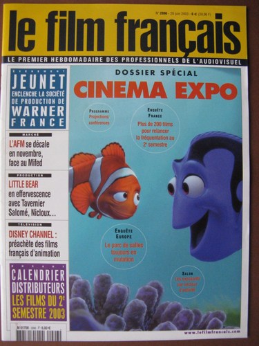 FILM FRANCAIS | LE magazine side cover Issue 2996 20 June 2003