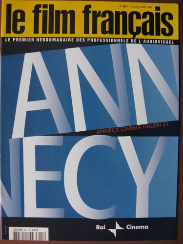FILM FRANCAIS | LE magazine side cover Issue 3011 3 October 2003