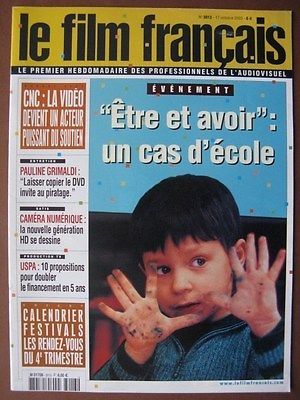 FILM FRANCAIS | LE magazine side cover Issue 3013 17 October 2003