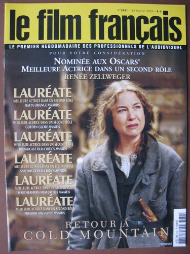 FILM FRANCAIS | LE magazine side cover Issue 3031 20 February 2004