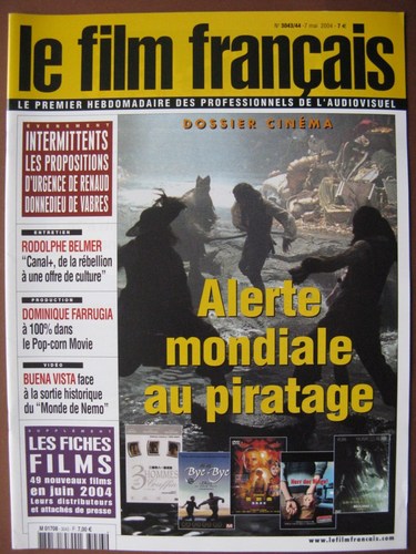 FILM FRANCAIS | LE magazine side cover Issue 3043/3044 7 May 2004