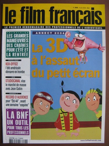 FILM FRANCAIS | LE magazine side cover Issue 3048 4 June 2004