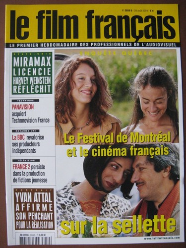 FILM FRANCAIS | LE magazine side cover Issue 3059 20 August 2004