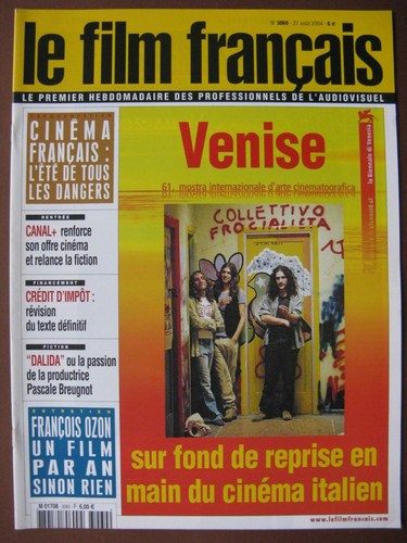 FILM FRANCAIS | LE magazine side cover Issue 3060 27 August 2004