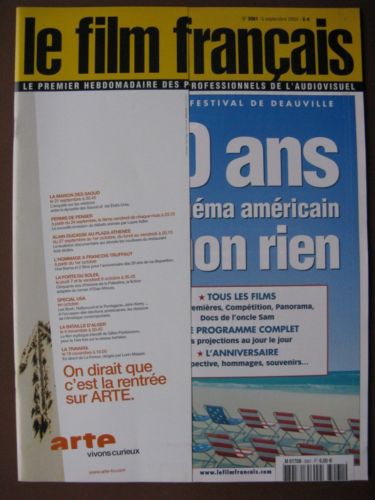 FILM FRANCAIS | LE magazine side cover Issue 3061 3 September 2004