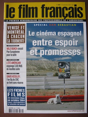 FILM FRANCAIS | LE magazine side cover Issue 3062 10 September 2004