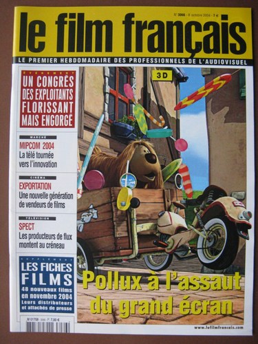 FILM FRANCAIS | LE magazine side cover Issue 3066 8 October 2004
