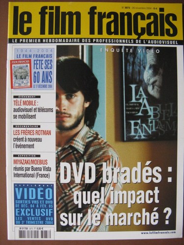 FILM FRANCAIS | LE magazine side cover Issue 3073 26 November 2004