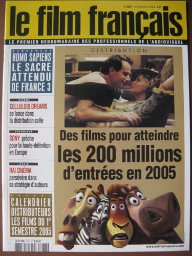 FILM FRANCAIS | LE magazine side cover Issue 3077 24 December 2004