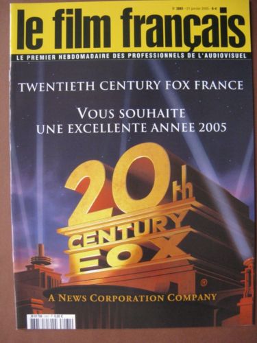 FILM FRANCAIS | LE magazine side cover Issue 3081 21 January 2005