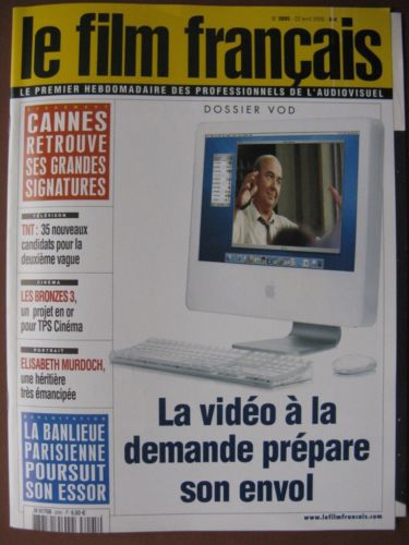 FILM FRANCAIS | LE magazine side cover Issue 3095 22 April 2005