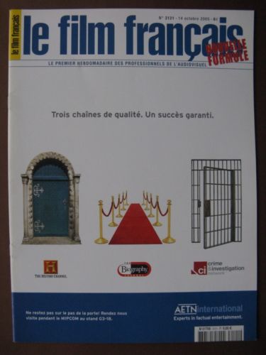FILM FRANCAIS | LE magazine side cover Issue 3121 14 October 2005