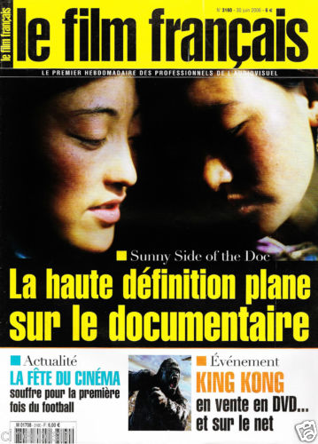 FILM FRANCAIS | LE magazine side cover Issue 3160 30 June 2006