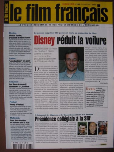 FILM FRANCAIS | LE magazine side cover Issue 3163 21 July 2006