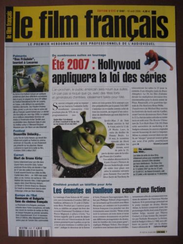 FILM FRANCAIS | LE magazine side cover Issue 3167 18 August 2006
