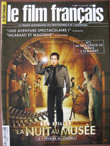 FILM FRANCAIS | LE magazine side cover Issue 3189 19 January 2007