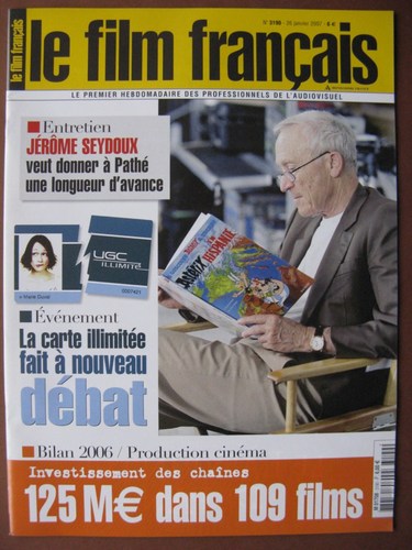 FILM FRANCAIS | LE magazine side cover Issue 3190 26 January 2007