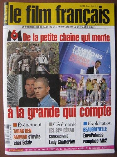 FILM FRANCAIS | LE magazine side cover Issue 3196 2 March 2007