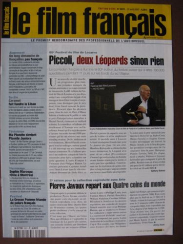 FILM FRANCAIS | LE magazine side cover Issue 3221 17 August 2007