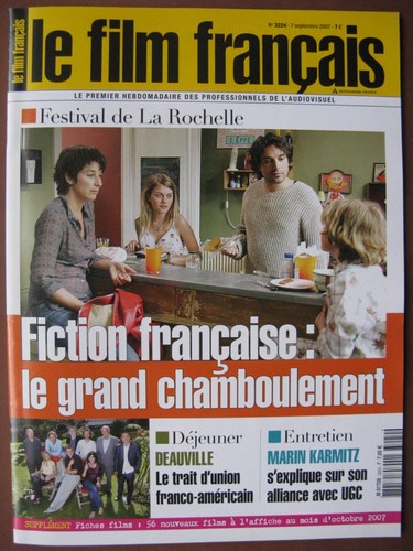 FILM FRANCAIS | LE magazine side cover Issue 3224 7 September 2007