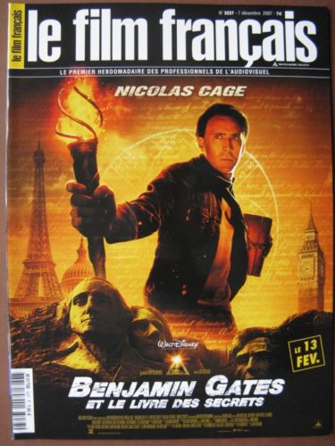 FILM FRANCAIS | LE magazine side cover Issue 3237 7 December 2007