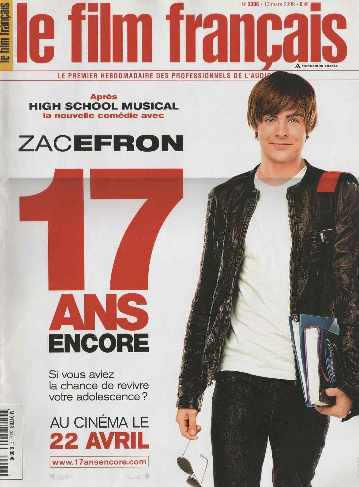 FILM FRANCAIS | LE magazine side cover Issue 3306 13 March 2009