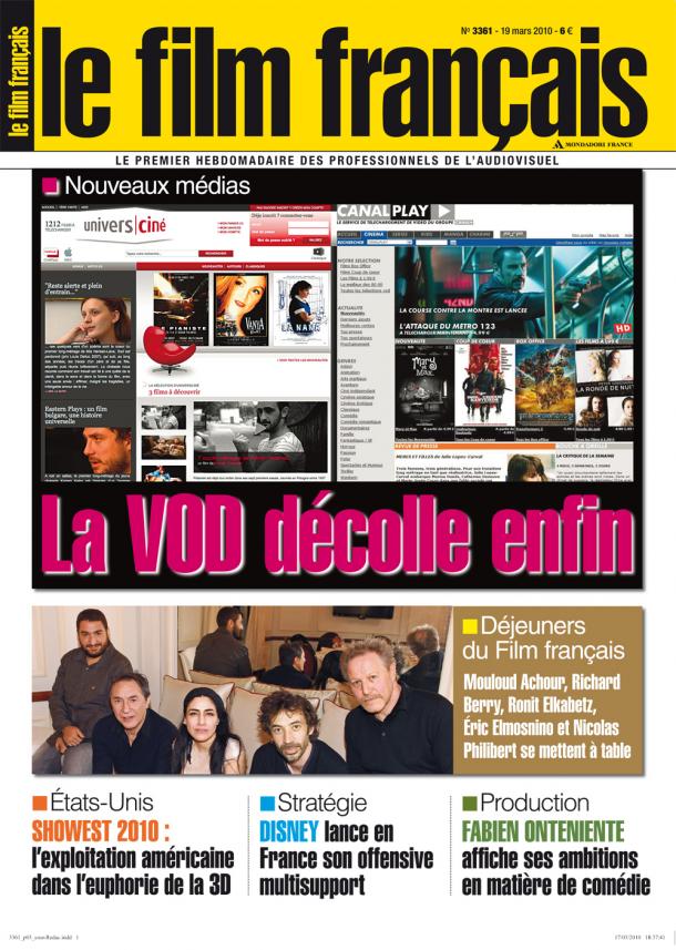 FILM FRANCAIS | LE magazine side cover Issue 3361 19 March 2010