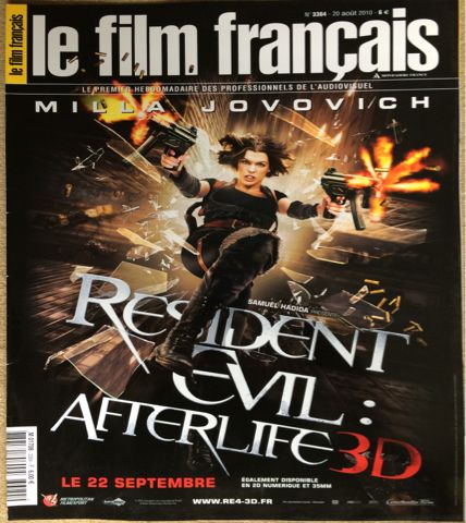 FILM FRANCAIS | LE magazine side cover Issue 3384 20 August 2010