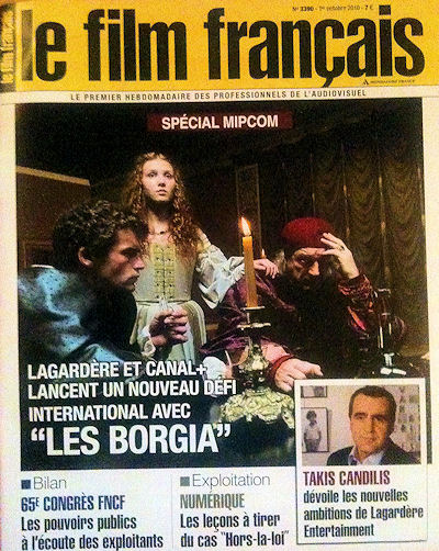 FILM FRANCAIS | LE magazine side cover Issue 3390 1 October 2010