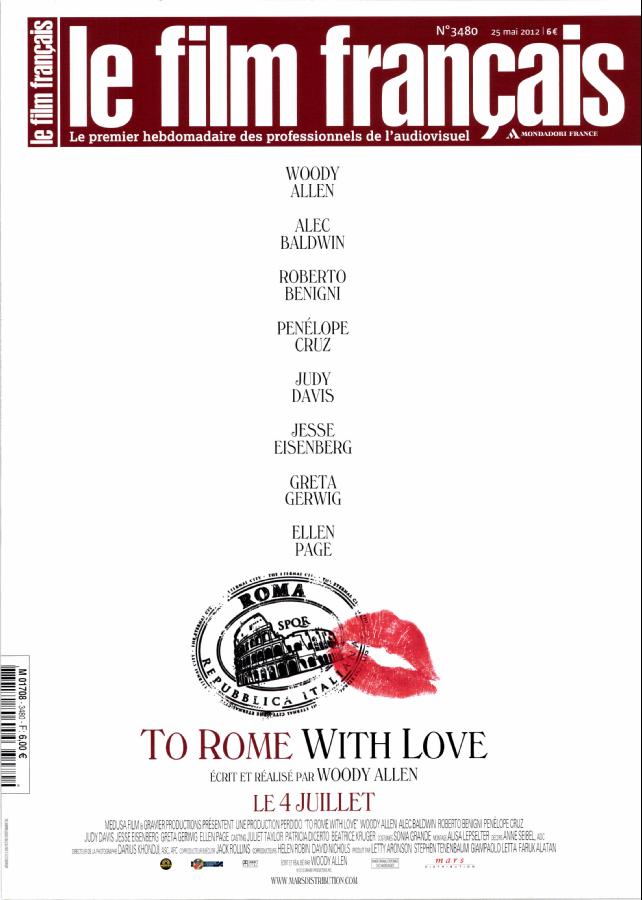 FILM FRANCAIS | LE magazine side cover Issue 3480 25 May 2012