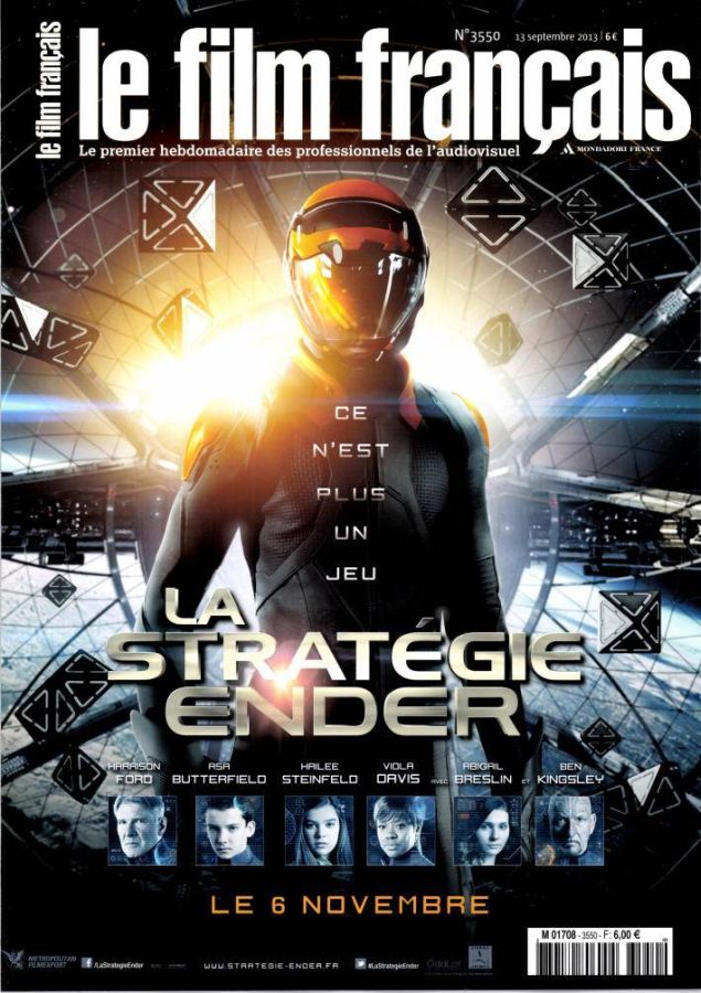 FILM FRANCAIS | LE magazine side cover Issue 3550 13 September 2013
