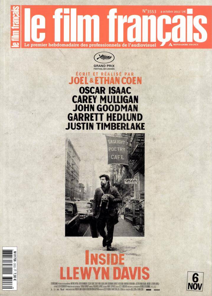 FILM FRANCAIS | LE magazine side cover Issue 3553 4 October 2013