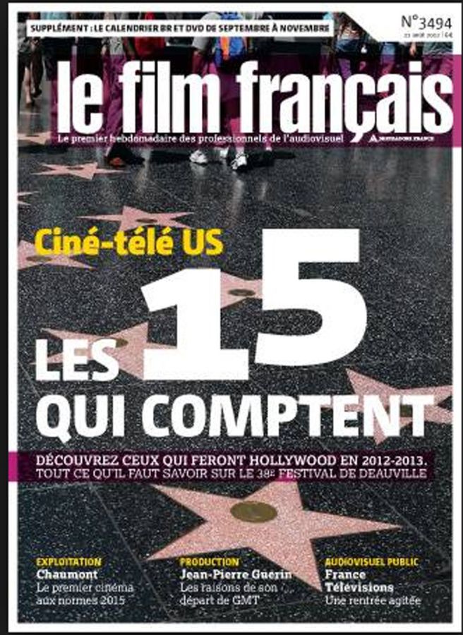 FILM FRANCAIS | LE magazine side cover Issue 3494 31 August 2012