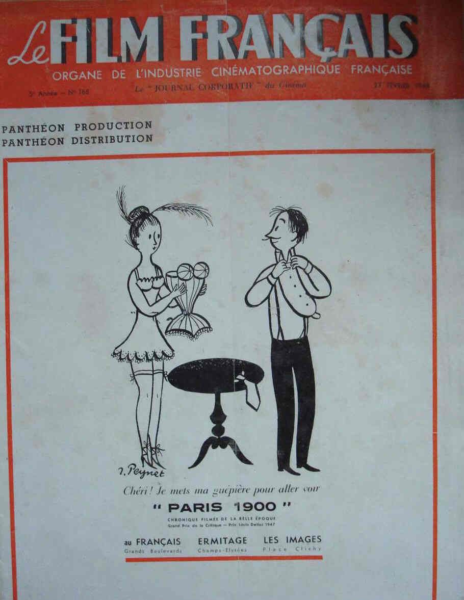 FILM FRANCAIS | LE magazine side cover Issue 168 February 1948
