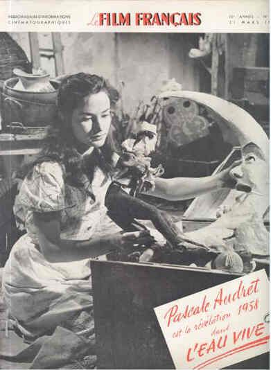FILM FRANCAIS | LE magazine side cover Issue 721 21 March 1958