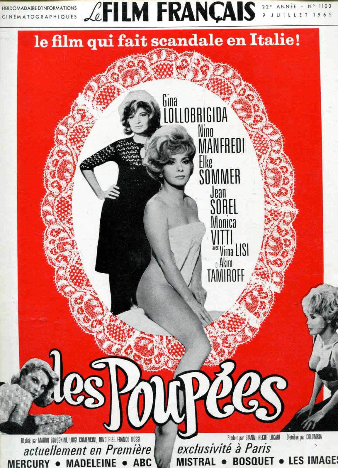 FILM FRANCAIS | LE magazine side cover Issue 1103 9 July 1965