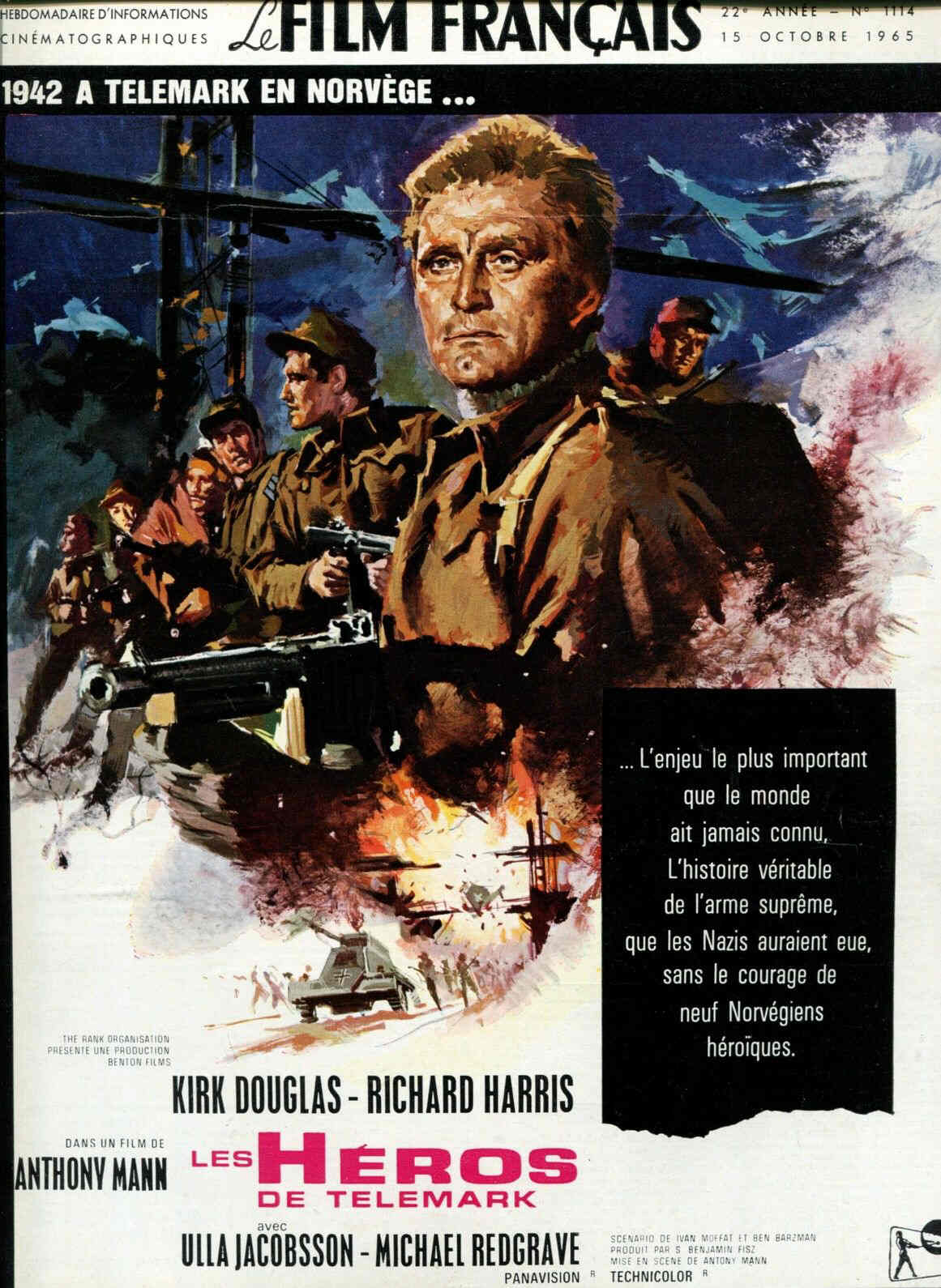 FILM FRANCAIS | LE magazine side cover Issue 1114 15 October 1965