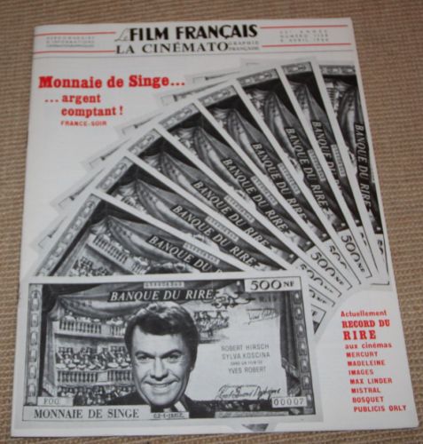 FILM FRANCAIS | LE magazine side cover Issue 1139 8 April 1966