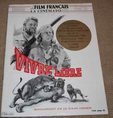 FILM FRANCAIS | LE magazine side cover Issue 1140 15 April 1966