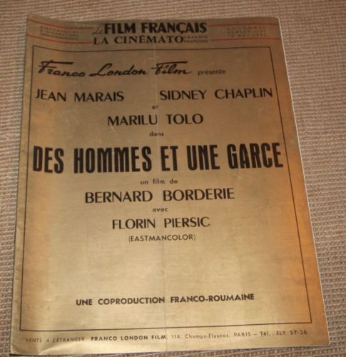 FILM FRANCAIS | LE magazine side cover Issue 1145 13 May 1966