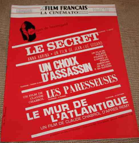 FILM FRANCAIS | LE magazine side cover Issue 1153 8 July 1966