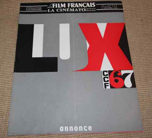 FILM FRANCAIS | LE magazine side cover Issue 1172 9 December 1966