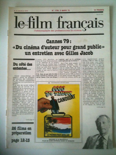 FILM FRANCAIS | LE magazine side cover Issue 1759 2 March 1979