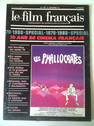 FILM FRANCAIS | LE magazine side cover Issue 1791 21 December 1979