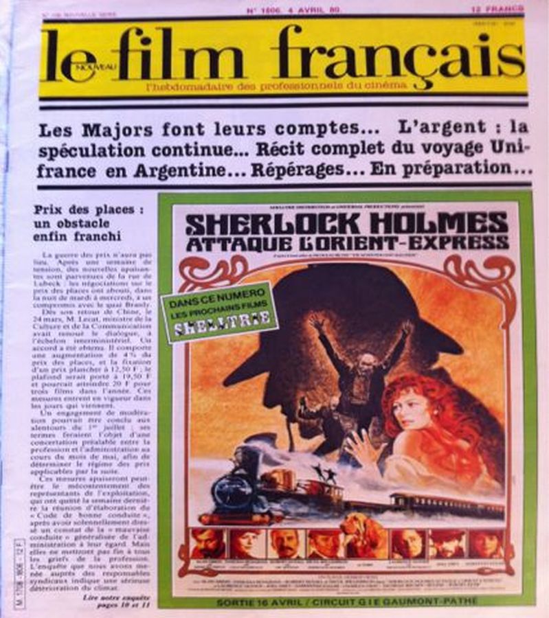 FILM FRANCAIS | LE magazine side cover Issue 1806 4 April 1980